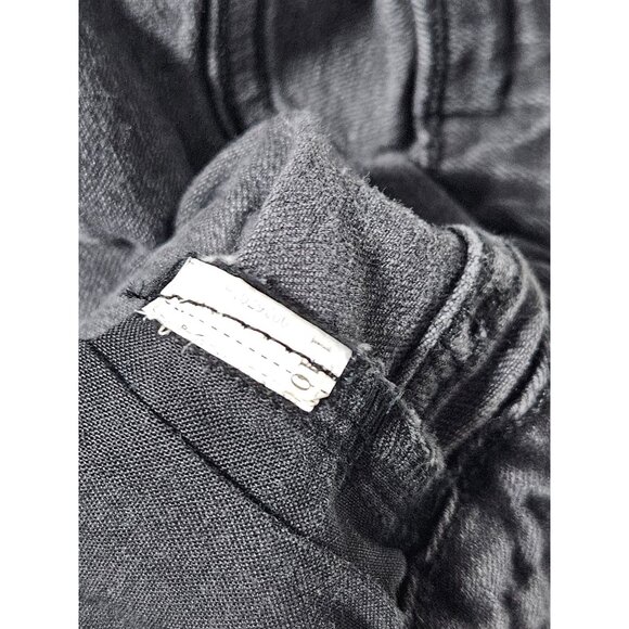 Forever 21 Jean Shorts Womens Size 28 Mid Rise Black Denim Cutoff Hot Pants - Picture 4 of 4